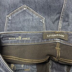 Liverpool Women’s  High Rise Ankle Jeans - Dark Blue